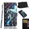 Peňaženkové puzdro 3D Painting Pattern na Huawei Y5 (2019)-vlk Peňaženkové puzdro 3D Painting Pattern na Huawei Y5 (2019)-vlk