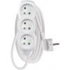 Emos P0312, predlžovací kábel 2m, 3 zásuvky, PVC, biely P0312 Emos P0312, predlžovací kábel 2m, 3 zásuvky, PVC, biely P0312