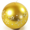 Vianočná guľa - sviečka Ø10cm Žltá Vianočná guľa - sviečka Ø10cm Žltá