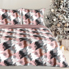 Eurofirany Vianočné obliečky 220x200 cm mikrovláknové, ružové a čierne Eurofirany Vianočné obliečky 220x200 cm mikrovláknové, ružové a čierne