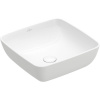 VILLEROY & BOCH Artis štvorcové umývadlo na dosku bez otvoru, bez prepadu, 410 x 410 mm, biela alpská, 41784101 VILLEROY & BOCH Artis štvorcové umývadlo na dosku bez otvoru, bez prepadu, 410 x 410 mm, biela alpská, 41784101