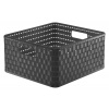 Rotho Úložný box COUNTRY štvorcový 14L - antracit Rotho Úložný box COUNTRY štvorcový 14L - antracit