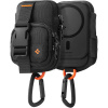 Spigen Phone Pouch Snap Zip MagSafe organizér / peňaženka (držiak kariet, AirPods, priehradky, opasok, univerzálny) - čierny Spigen Phone Pouch Snap Zip MagSafe organizér / peňaženka (držiak kariet, AirPods, priehradky, opasok, univerzálny) - čierny
