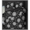 Aaryans francúzske bavlnené obliečky Dandelia čierne 220x200/70x90cm Aaryans francúzske bavlnené obliečky Dandelia čierne 220x200/70x90cm