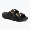Dámske šľapky Crocs Saturday Metallic Buckle black Dámske šľapky Crocs Saturday Metallic Buckle black