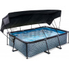 Bazén so strieškou a filtráciou Stone pool Exit Toys oceľová konštrukcia 220*150*65 cm šedý od 6 rokov Bazén so strieškou a filtráciou Stone pool Exit Toys oceľová konštrukcia 220*150*65 cm šedý od 6 rokov