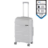 Stredný kufor TraveLux Voyager s pevným vekom 68x45x25 cm sivý Stredný kufor TraveLux Voyager s pevným vekom 68x45x25 cm sivý