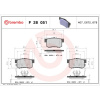 BREMBO Sada brzdových platničiek kotúčovej brzdy BREMBO P 28 051 BREMBO Sada brzdových platničiek kotúčovej brzdy BREMBO P 28 051
