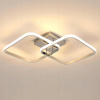 LED STROPNÉ SVIETIDLO CHROMOVÝ LUSTER ŠTVORCOVÝ 3000K MODERNÉ DO SPÁLNE 42W LED STROPNÉ SVIETIDLO CHROMOVÝ LUSTER ŠTVORCOVÝ 3000K MODERNÉ DO SPÁLNE 42W