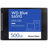 Western Digital Blue(TM) SA510 500 GB interní SSD pevný disk 6,35 cm (2,5) SATA 6 Gb/s Retail WDS500G3B0A Western Digital Blue(TM) SA510 500 GB interní SSD pevný disk 6,35 cm (2,5) SATA 6 Gb/s Retail WDS500G3B0A