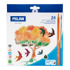 Pastelky MILAN trojhranné akvarelové 24 ks so štetcom Pastelky MILAN trojhranné akvarelové 24 ks so štetcom