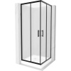 Mexen Rio, štvorcový sprchovací kút s posuvnými dverami 70(dvere) x 70(dvere) x 190 cm, 6mm sklo námraza, čierny profil + biela sprchová vanička RIO, 860-070-070-70-30-4510 Mexen Rio, štvorcový sprchovací kút s posuvnými dverami 70(dvere) x 70(dvere) x 190 cm, 6mm sklo námraza, čierny profil + biela sprchová vanička RIO, 860-070-070-70-30-4510