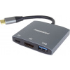 PremiumCord adaptér USB-C na HDMI, USB 3.0 a PD ku31hdmi15 PremiumCord adaptér USB-C na HDMI, USB 3.0 a PD ku31hdmi15