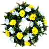 Luxusný smútočný veniec borovicový exclusive gerbery, ruže, alstromérie a doplnky 65cm Luxusný smútočný veniec borovicový exclusive gerbery, ruže, alstromérie a doplnky 65cm