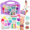 Korálky na náramky a šperky, písmenká, kreatívna súprava v kufríku – darček Korálky na náramky a šperky, písmenká, kreatívna súprava v kufríku – darček