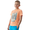 Chlapčenské tričko s krátkym rukávom 4F JUNIOR-TSHIRT-JWSS24TTSHM1137-70N-ORANGE NEON Oranžová 152 2024 Chlapčenské tričko s krátkym rukávom 4F JUNIOR-TSHIRT-JWSS24TTSHM1137-70N-ORANGE NEON Oranžová 152 2024