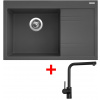 Sinks RIM 780 L Titanium + Elka čierna matná G5572 Sinks RIM 780 L Titanium + Elka čierna matná G5572