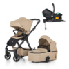 PETITE&MARS Kočík kombinovaný ICON 2v1 Mocha Beige LITE RWS + Core Pro i-Size Black Grey + Báza PETITE&MARS Kočík kombinovaný ICON 2v1 Mocha Beige LITE RWS + Core Pro i-Size Black Grey + Báza