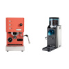 Profitec GO, red + Rancilio Rocky Doserless Profitec GO, red + Rancilio Rocky Doserless