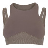 Reebok Studio Layered Bra Top Womens Trkgry 0-2 Reebok Studio Layered Bra Top Womens Trkgry 0-2