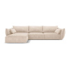Béžová rohová pohovka (ľavý roh) Vanda - Mazzini Sofas Béžová rohová pohovka (ľavý roh) Vanda - Mazzini Sofas