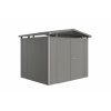 Plechový záhradný domček Biohort Panorama P3 dvojkrídlové dvere, sivý kremeň metalický Plechový záhradný domček Biohort Panorama P3 dvojkrídlové dvere, sivý kremeň metalický