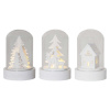 Biele svetelné dekorácie s vianočným motívom v súprave 3 ks ø 5,5 cm Kupol – Star Trading Biele svetelné dekorácie s vianočným motívom v súprave 3 ks ø 5,5 cm Kupol – Star Trading