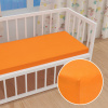 Detské jersey napínacie prestieradlo do postieľky JR-006 Oranžové 60 x 120 x 10 cm - do postieľky Detské jersey napínacie prestieradlo do postieľky JR-006 Oranžové 60 x 120 x 10 cm - do postieľky