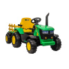 Elektrický traktor zelenej farby Elektrický traktor zelenej farby