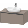 DURAVIT Ketho 2 závesná skrinka pod umývadlo na dosku, 1 zásuvka, 1000 x 550 x 459 mm, bazalt matný, K24886043430000 DURAVIT Ketho 2 závesná skrinka pod umývadlo na dosku, 1 zásuvka, 1000 x 550 x 459 mm, bazalt matný, K24886043430000