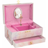Hracia skrinka/šperkovnica so šuplíkom Labutie jazero, svetlo ružová Goki Hracia skrinka/šperkovnica so šuplíkom Labutie jazero, svetlo ružová Goki