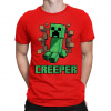 Creeper - pánske tričko s potlačou pre fanúšikov hry Minecraft - Tričkový | S | Červená | Pánske tričko Creeper - pánske tričko s potlačou pre fanúšikov hry Minecraft - Tričkový | S | Červená | Pánske tričko