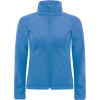 B&C | Hooded Softshell /women, Dámska 3-vrstvová softshellová bunda s kapucňou, modrá azure, XXL