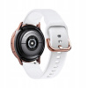 Biely silikónový remienok s ružovo-zlatou sponou pre Samsung Galaxy Watch Active 2 Biely silikónový remienok s ružovo-zlatou sponou pre Samsung Galaxy Watch Active 2