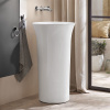 DURAVIT White Tulip voľne stojace umývadlo bez otvoru, bez prepadu, priemer 500 mm, výška 900 mm, biela, s povrchom WonderGliss, 27035000701 DURAVIT White Tulip voľne stojace umývadlo bez otvoru, bez prepadu, priemer 500 mm, výška 900 mm, biela, s povrchom WonderGliss, 27035000701