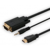 Adaptér HDMI (M) - VGA (M) + audio CL-198 Adaptér HDMI (M) - VGA (M) + audio CL-198