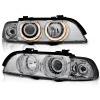 BMW E39 95-03 - predné chrom svetlá s ANGEL EYES pre xenon BMW E39 95-03 - predné chrom svetlá s ANGEL EYES pre xenon