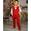 Teplaková súprava - FashionChild 56 biely, červený oblek (Emilio - oblek + blúzka s motýlkom - sviatky R.56) Teplaková súprava - FashionChild 56 biely, červený oblek (Emilio - oblek + blúzka s motýlkom - sviatky R.56)