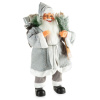 ArtFir Vianočná dekorácia SANTA CLAUS 80A | strieborná/biela 44 x 26 x 80 cm ArtFir Vianočná dekorácia SANTA CLAUS 80A | strieborná/biela 44 x 26 x 80 cm