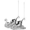 Vianočné ozdoby - Sánky, strieborné, sada 2ks Vianočné ozdoby - Sánky, strieborné, sada 2ks