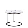 Mramorovaný okrúhly stolík SATATO Mramorovaný okrúhly stolík SATATO