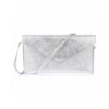 Beltimore Strieborná listová kabelka crossbody – elegantná metalická dámska kabelka Farba: Strieborná Beltimore Strieborná listová kabelka crossbody – elegantná metalická dámska kabelka Farba: Strieborná