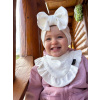 Detská čiapka / Turban s Mašľou, POINTELLE SMOTANOVÁ Detská čiapka / Turban s Mašľou, POINTELLE SMOTANOVÁ
