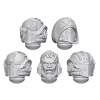 Green Stuff World 3D Printed Dark Knight Warden Helmets 1:48 Green Stuff World 3D Printed Dark Knight Warden Helmets 1:48