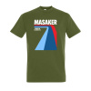 Tričko Koza Bobkov - Masaker retro Dark Khaki L Tričko Koza Bobkov - Masaker retro Dark Khaki L