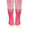 Vzorované pančuchy pre dievčatá WOLA ZAJAČIK ružové pink Veľkosť: 56-62 Vzorované pančuchy pre dievčatá WOLA ZAJAČIK ružové pink Veľkosť: 56-62