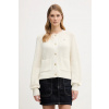 Bavlnený kardigán Tommy Hilfiger WW0WW48795 béžová XS Bavlnený kardigán Tommy Hilfiger WW0WW48795 béžová XS