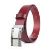 Kožený opasok PLAQUE, šírka 3.3cm, Ručná výroba na Slovensku - Bordová Kožený opasok PLAQUE, šírka 3.3cm, Ručná výroba na Slovensku - Bordová