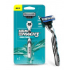 Gillette Gillete Mach3 Fresh cleaan pánsky strojček na holennie + 1 náhrada Gillette Gillete Mach3 Fresh cleaan pánsky strojček na holennie + 1 náhrada