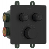 Sapho SMART SELECT podomietková termostatická sprchová batéria, box, 2 výstupy, čierna mat RP042B Sapho SMART SELECT podomietková termostatická sprchová batéria, box, 2 výstupy, čierna mat RP042B